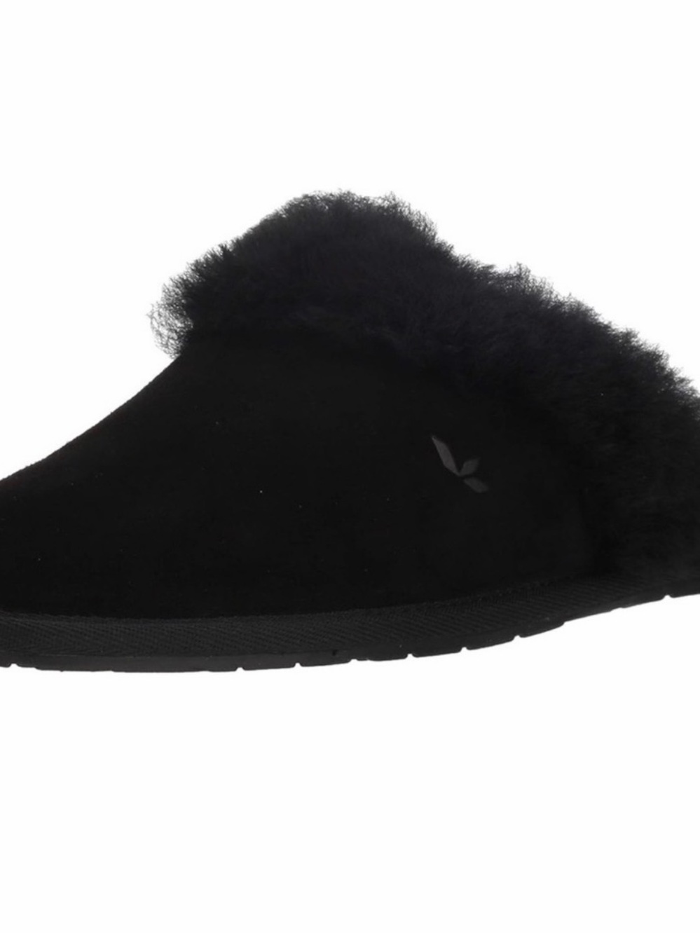 Koolaburra Black Slip-On Shearling Clog Slippers